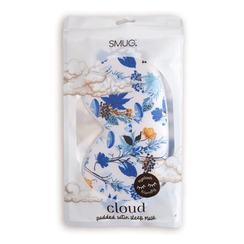 Cloud Padded Satin Sleep Mask - Cornflower SMUG