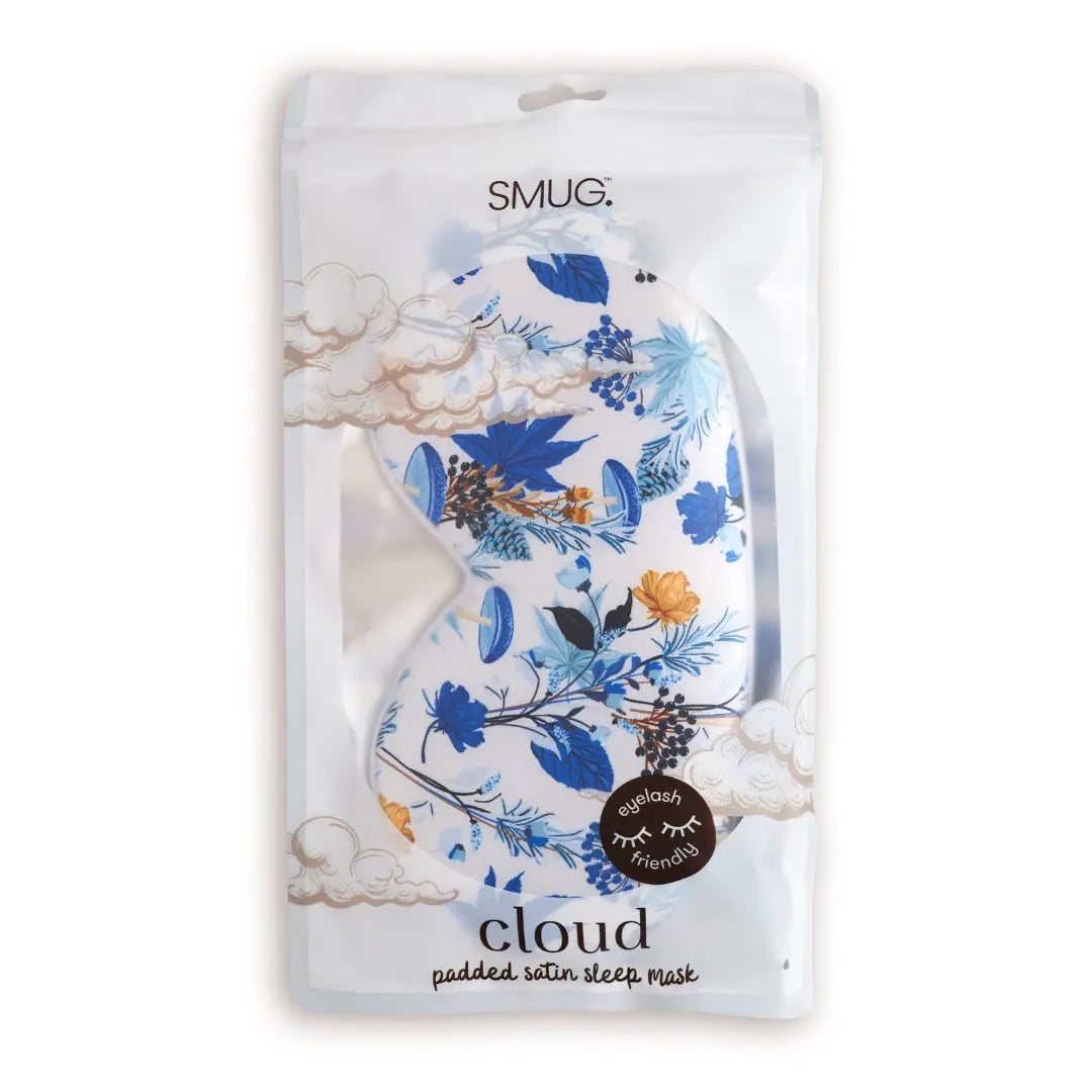 Cloud Padded Satin Sleep Mask - Cornflower SMUG