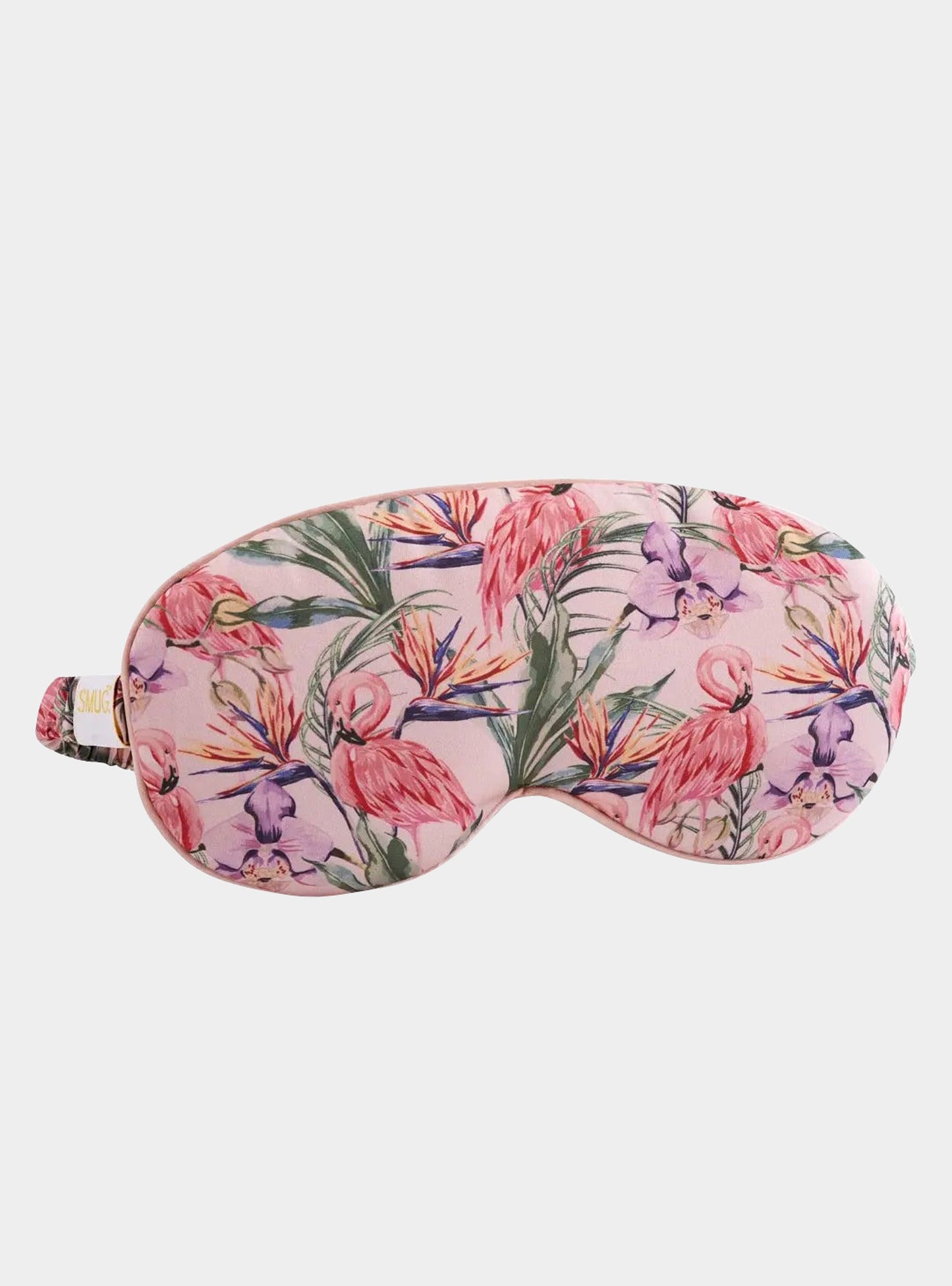 Flamingo Paradise Cloud Padded Satin Sleep Mask SMUG