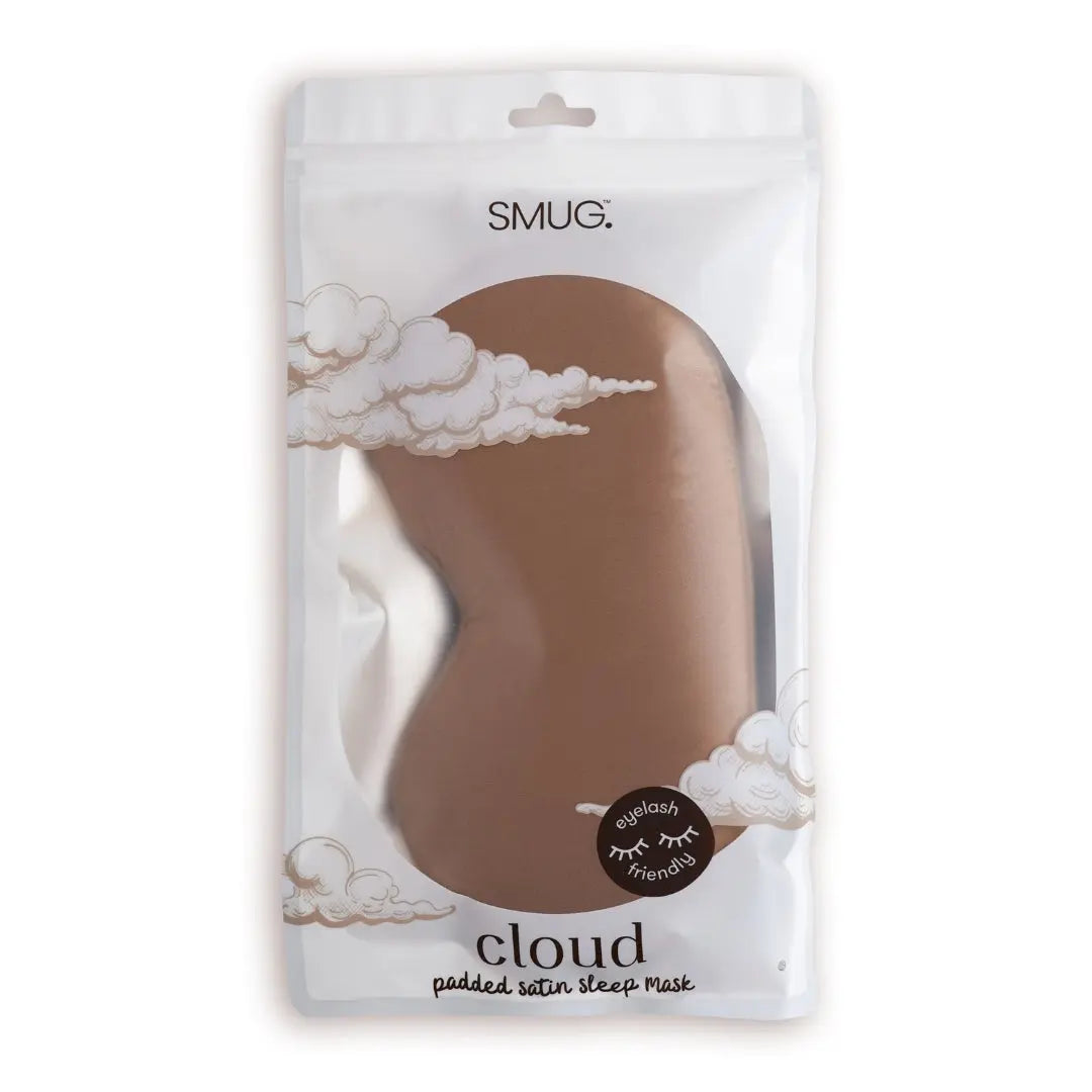 Cloud Padded Satin Sleep Mask - Mocha SMUG