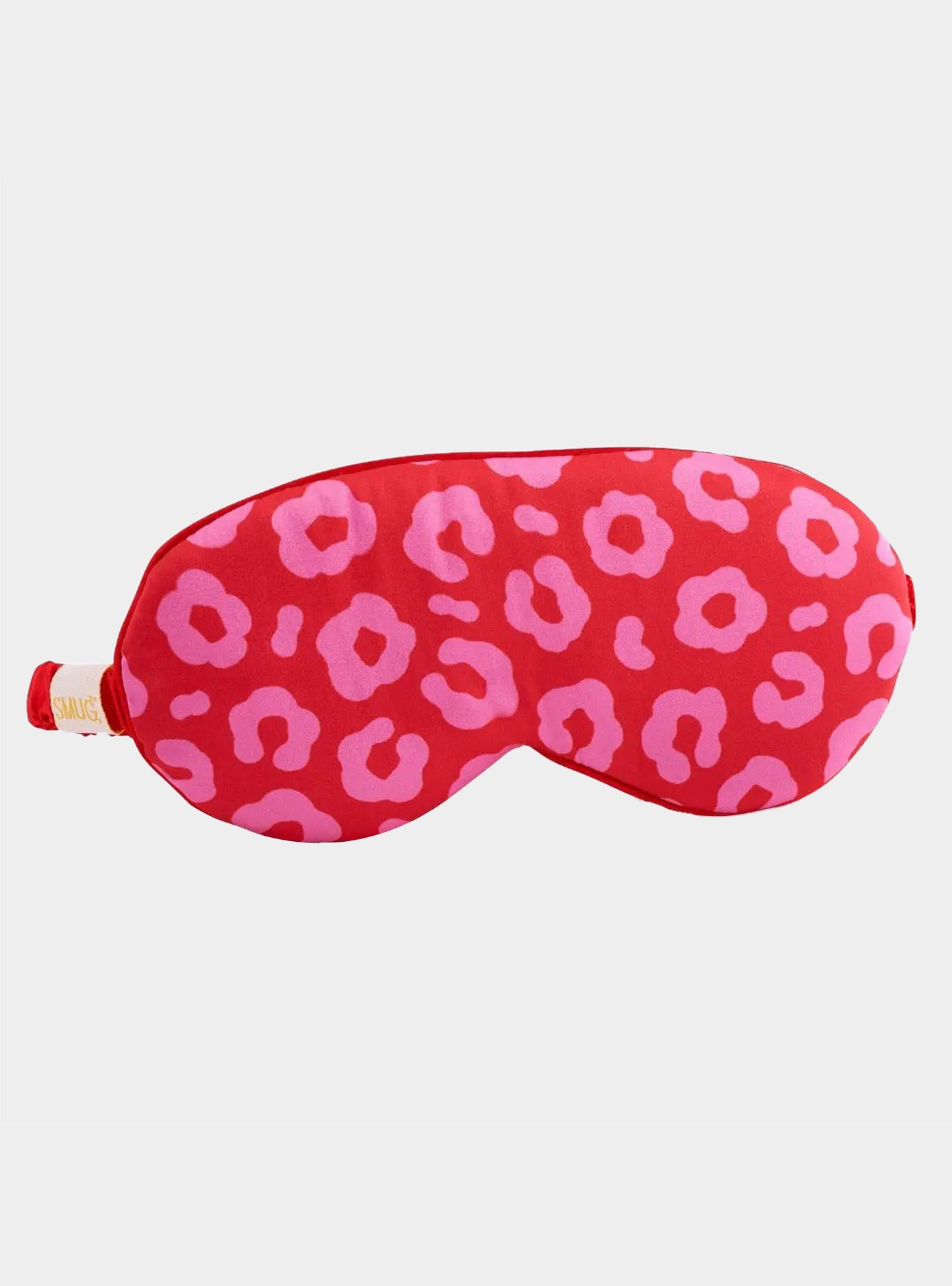 Red Leopard Cloud Padded Satin Sleep Mask SMUG