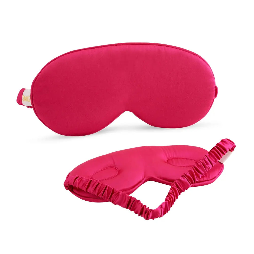 Cloud Padded Satin Sleep Mask - Scarlett Print SMUG