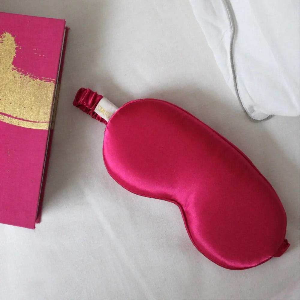 Cloud Padded Satin Sleep Mask - Scarlett Print SMUG