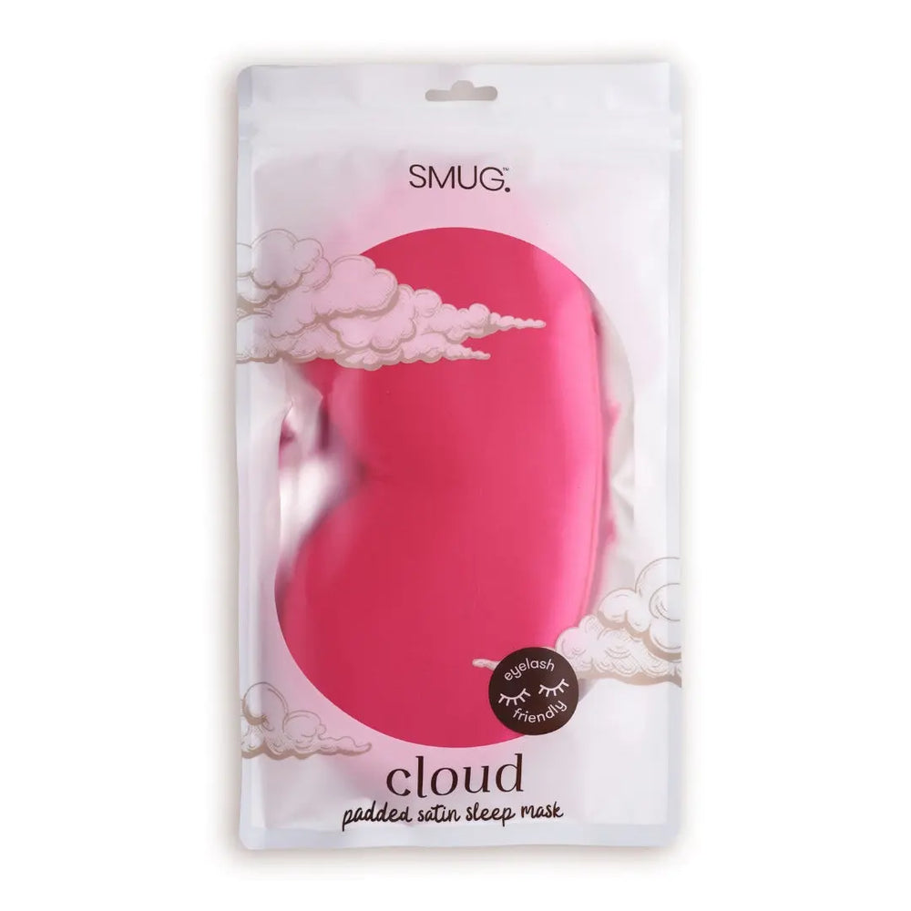 Cloud Padded Satin Sleep Mask - Scarlett SMUG