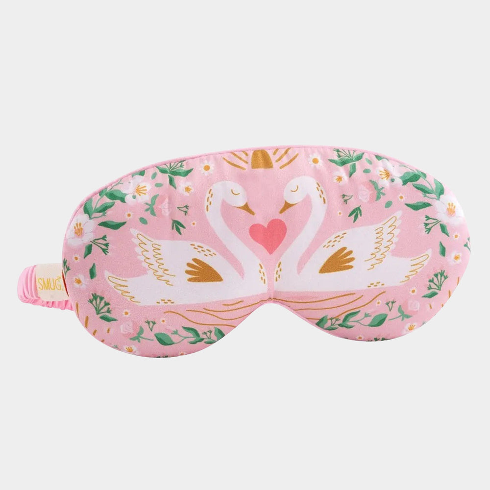 Swans Cloud Padded Satin Sleep Mask SMUG