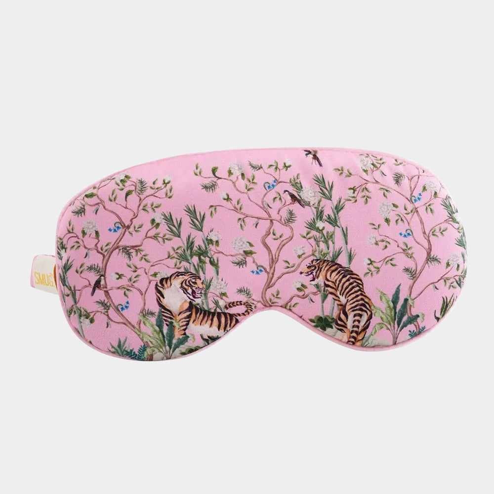 Tiger Cloud Padded Satin Sleep Mask - SMUG
