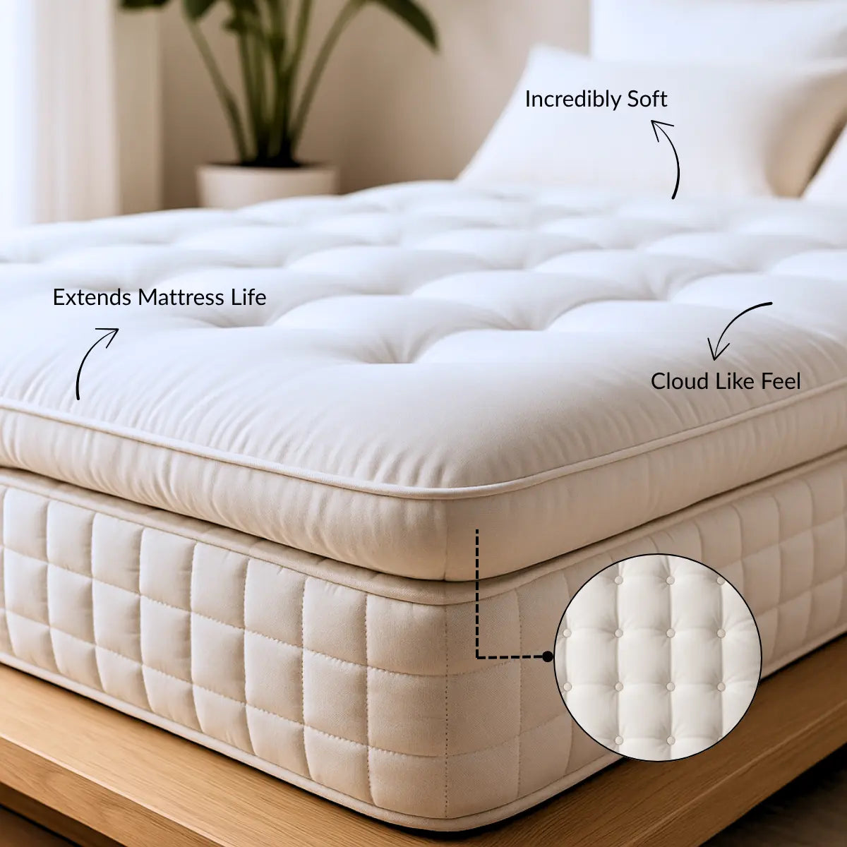 CloudTop™ Mattress Topper Ethical Bedding™