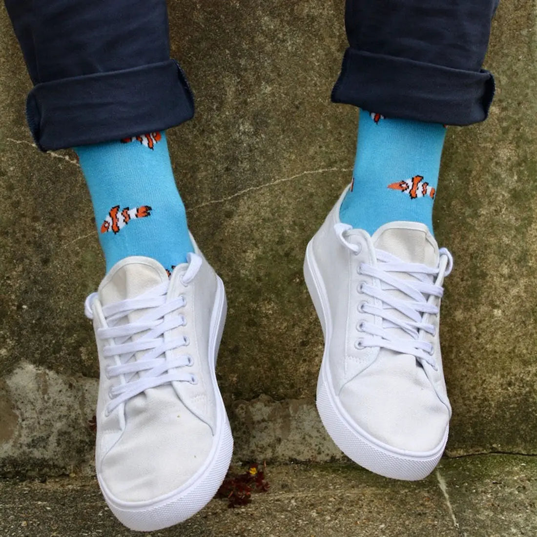 Clown Fish Bamboo Socks Swole Panda