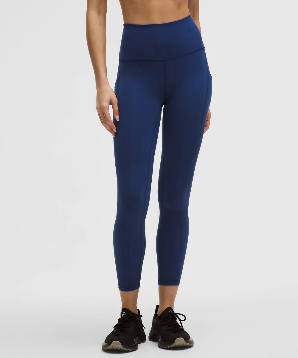 Clubhouse Blue Women's Wunder Train High-Rise Tight with Pockets Lululemon