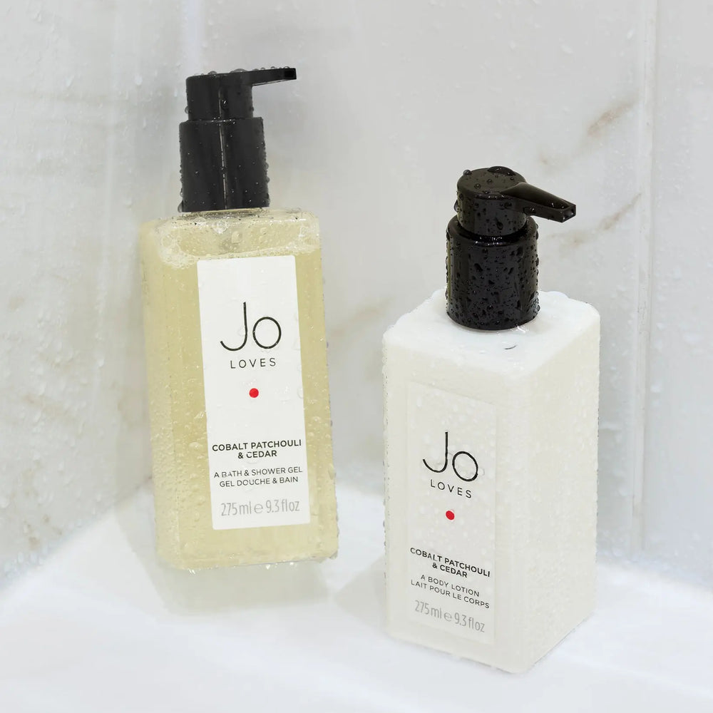 Cobalt Patchouli & Cedar - A Bath & Shower Gel and Lotion Set Jo Loves