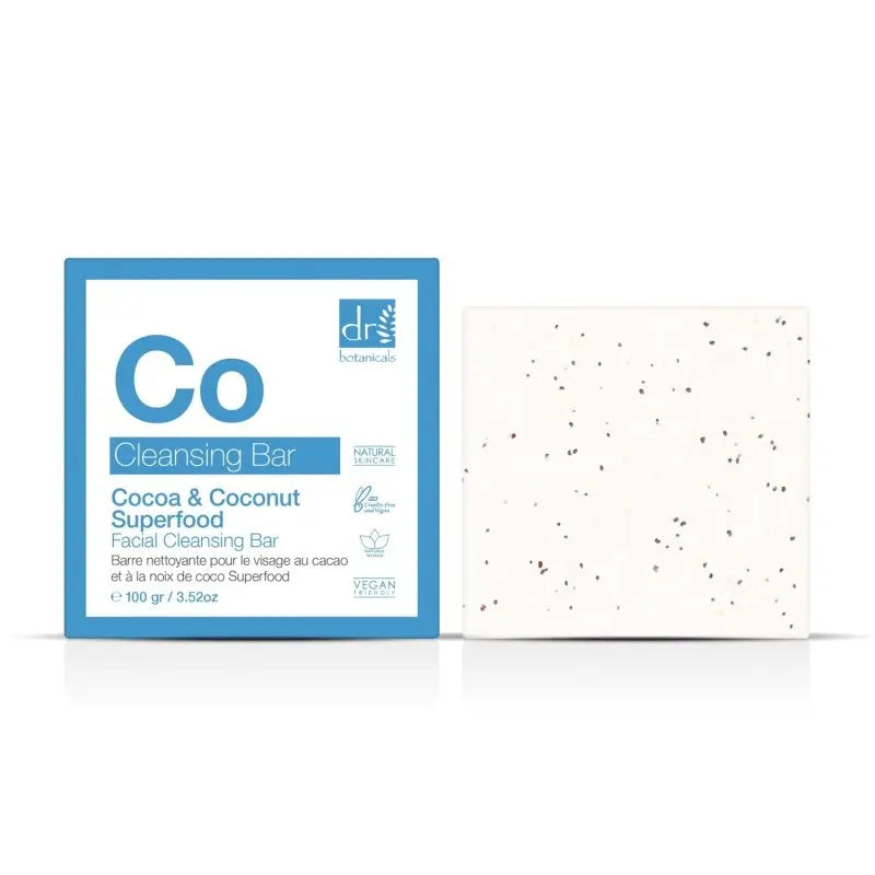 Cocoa And Coconut Superfood Facial Cleansing Bar 100g Dr Botanicals