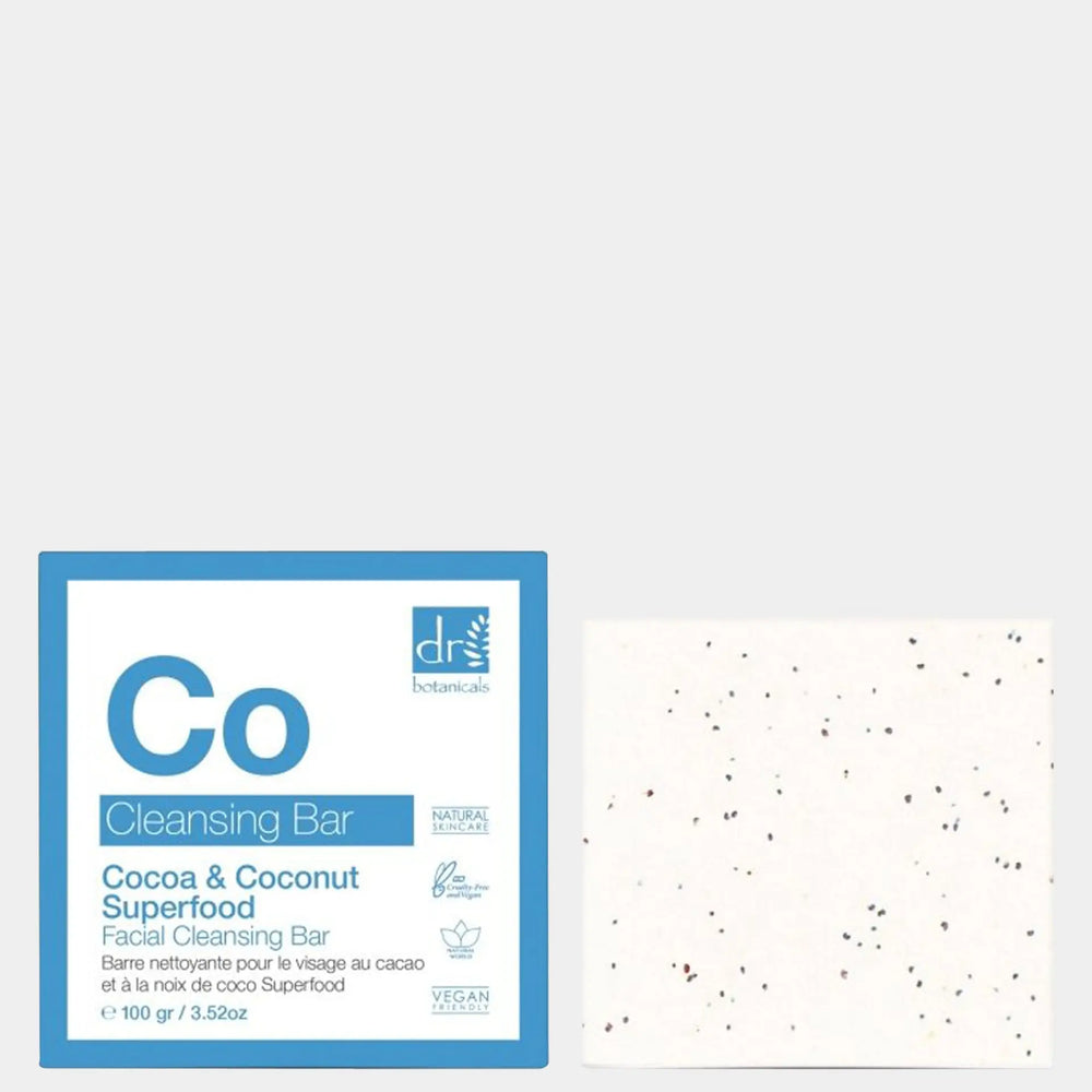 Cocoa And Coconut Superfood Facial Cleansing Bar 100g Dr Botanicals