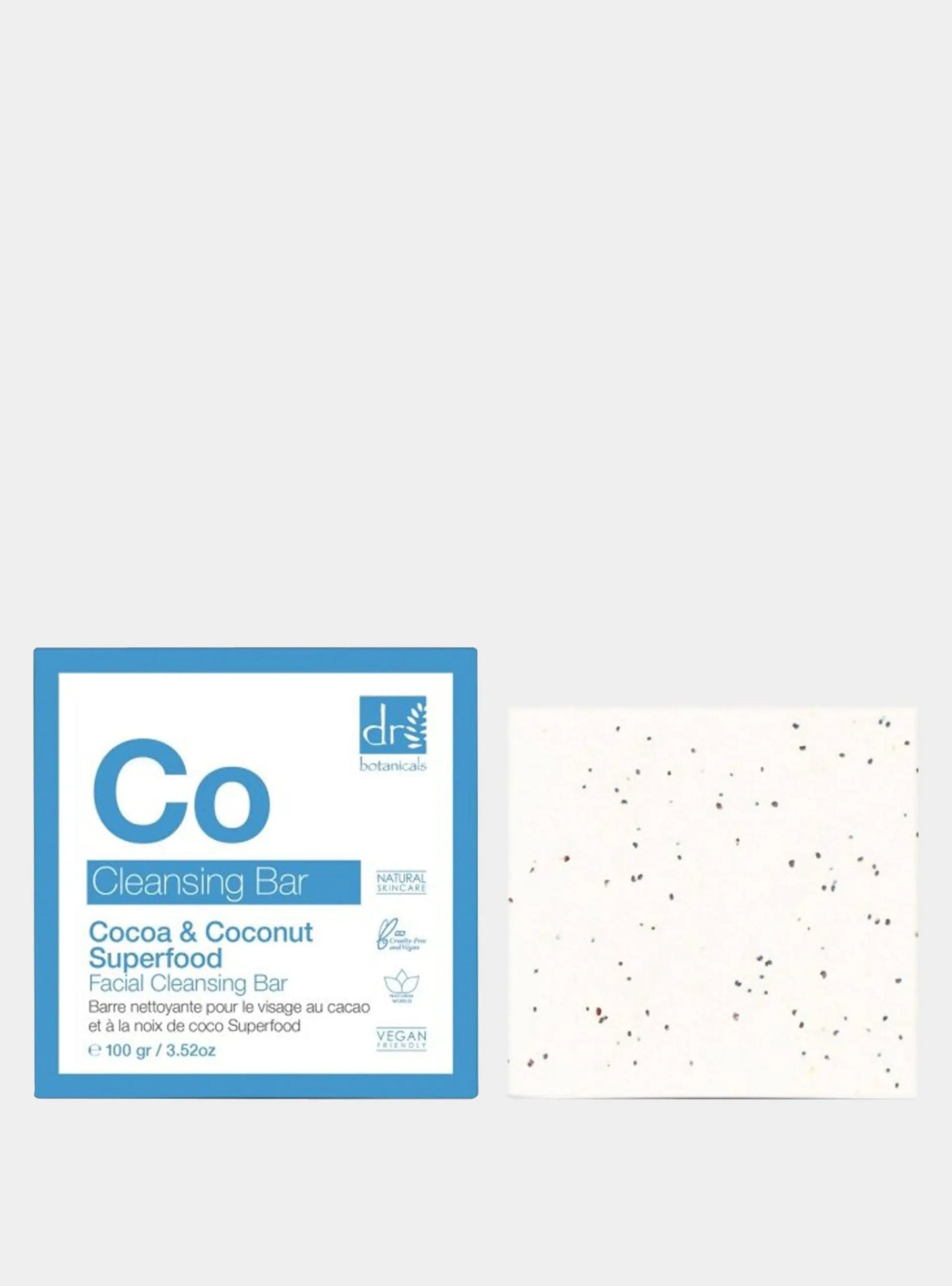 Cocoa And Coconut Superfood Facial Cleansing Bar 100g Dr Botanicals