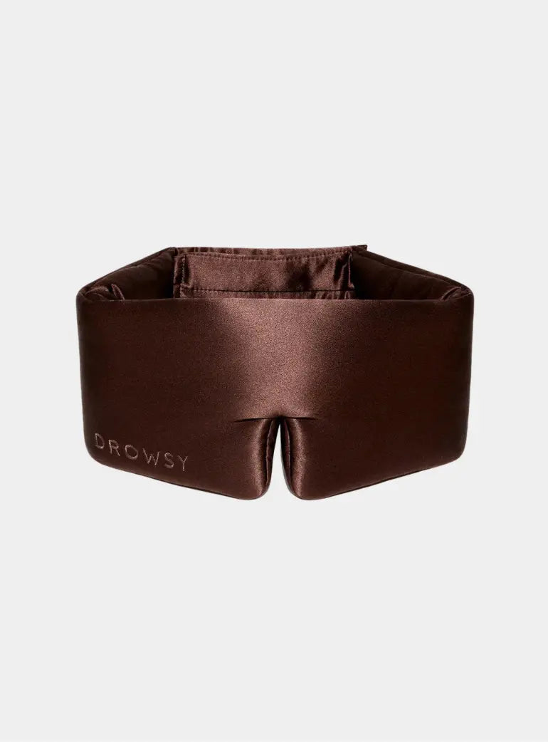 Cocoa Glow Mulberry Silk Sleep Mask drowsysleepco