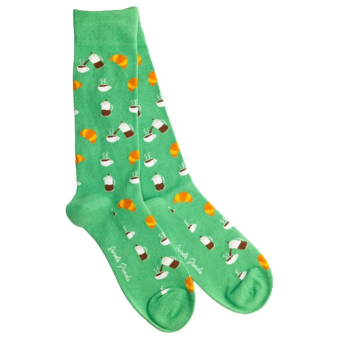 Coffee Bamboo Socks Swole Panda
