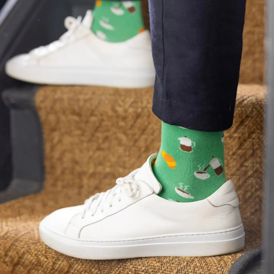 Coffee Bamboo Socks Swole Panda