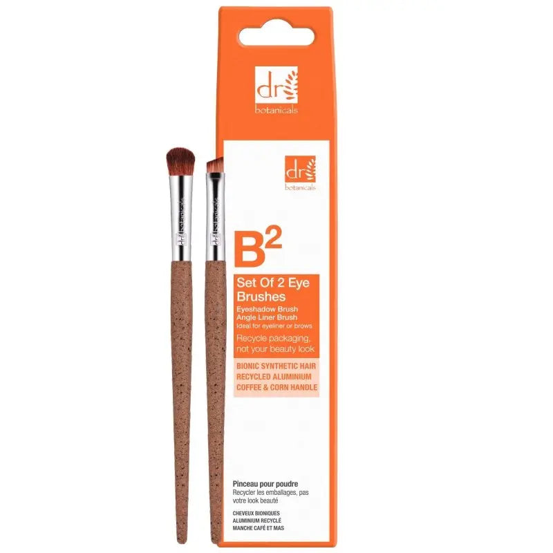 Coffee Ground Set Of 2 Eye Brushes Dr Botanicals