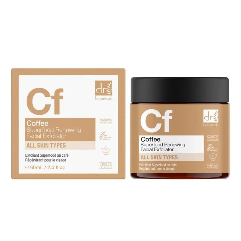 Coffee Superfood Renewing Facial Exfoliator 60ml Dr Botanicals