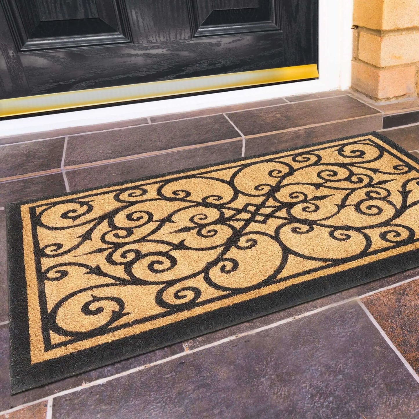 Coir Half Moon & Rectangle Mat 45x75 cm | 131 The Rugs