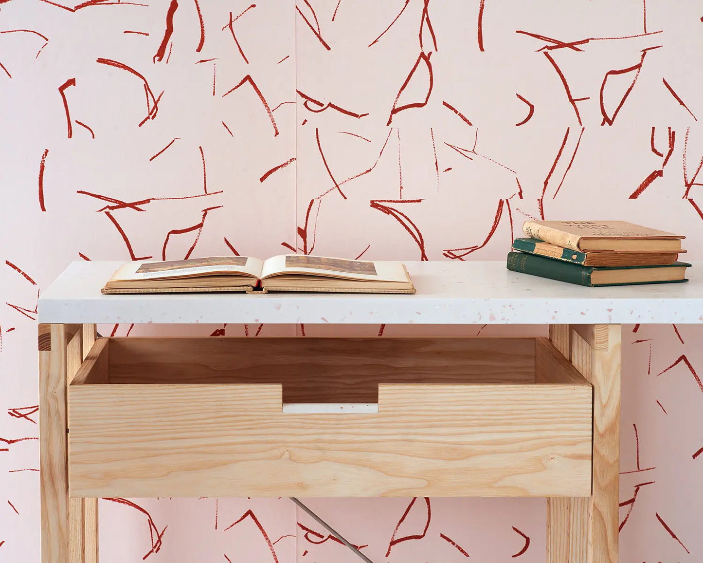 Collage Wallpaper | Plaster Pink Stoff Studios