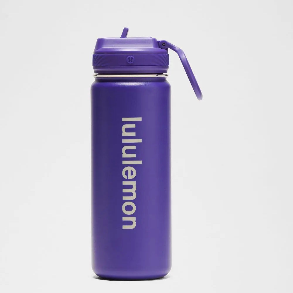College Purple Back to Life Sport Bottle 18oz Straw Lid Lululemon