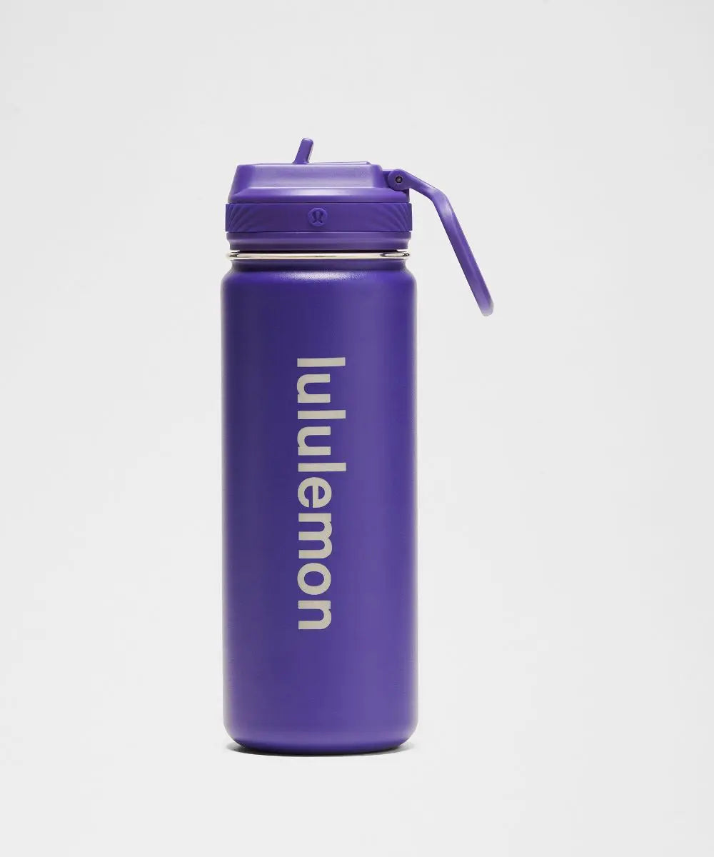 College Purple Back to Life Sport Bottle 18oz Straw Lid Lululemon