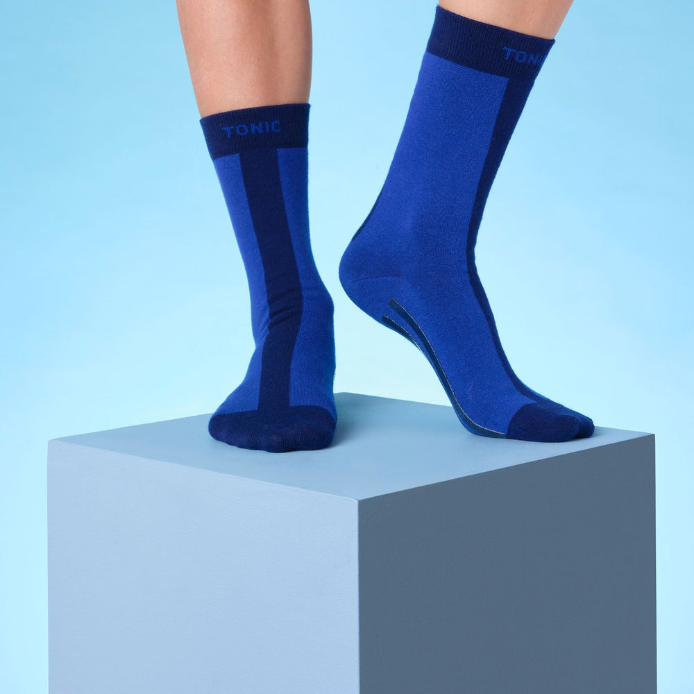 Colour Pop Hospital Socks Navy Tonic London