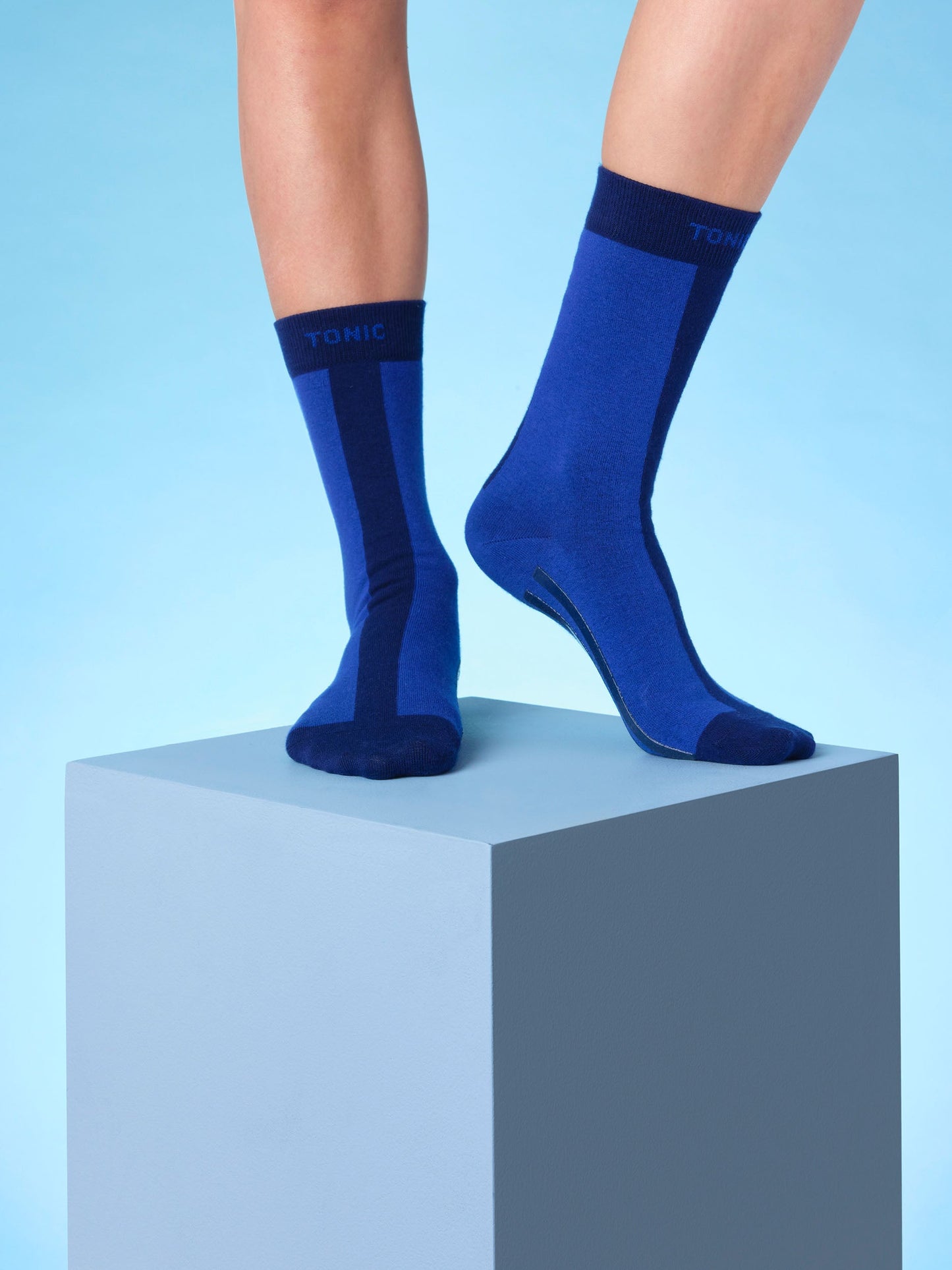 Colour Pop Hospital Socks Navy Tonic London