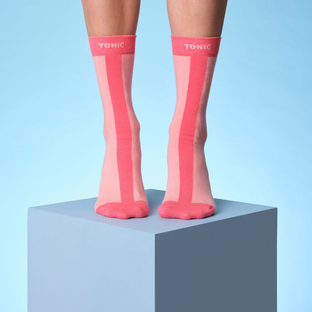 Colour Pop Hospital Socks Pink Tonic London