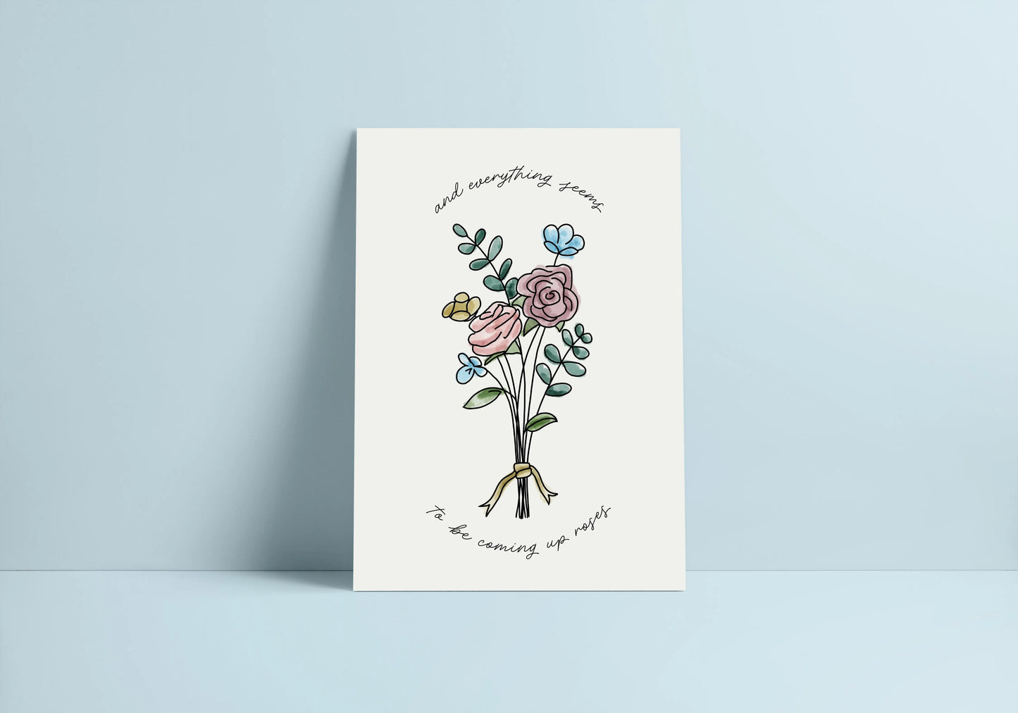 Coming up Roses (Harry Styles inspired) A4 Lyric Print whowhatclaireart