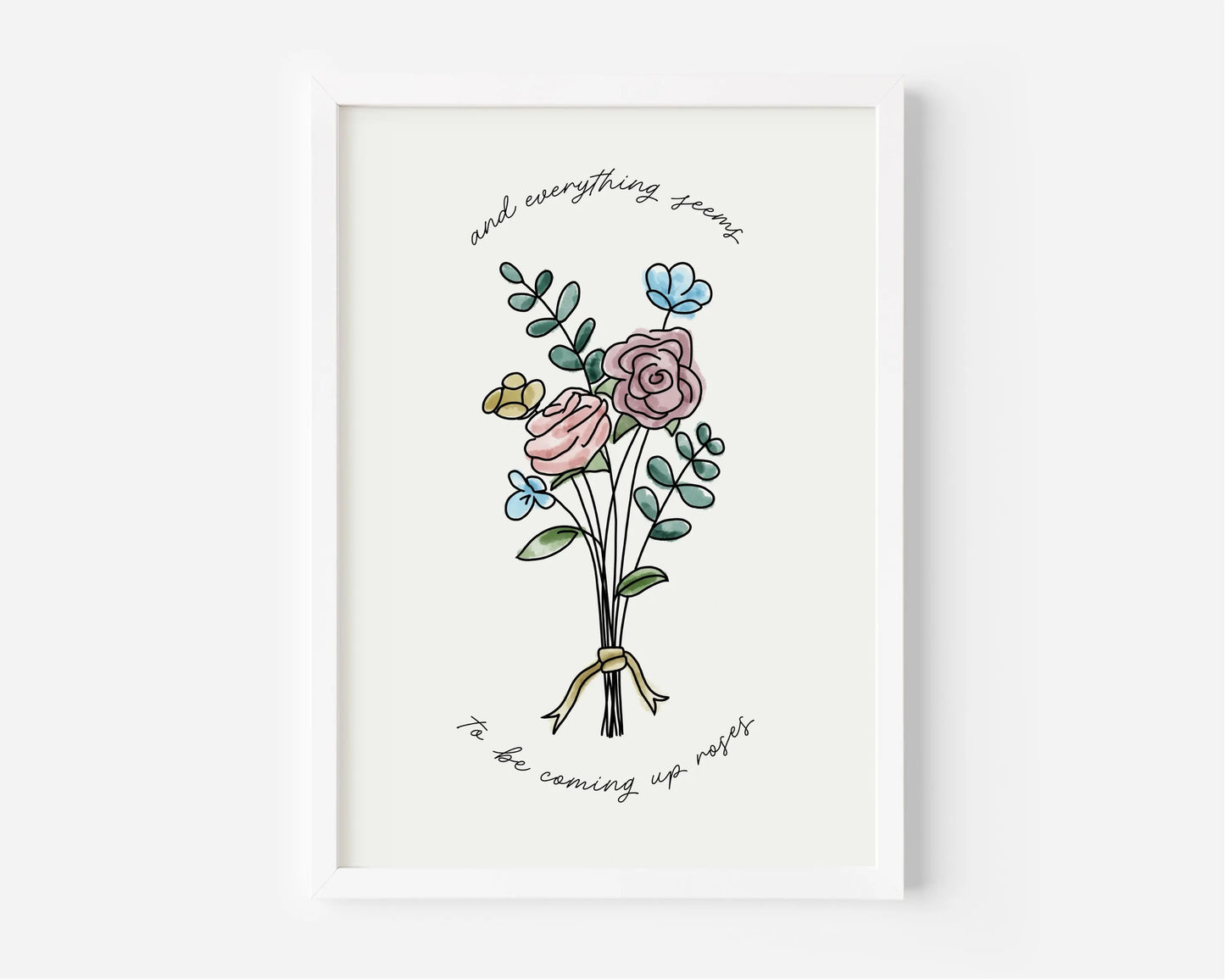Coming up Roses (Harry Styles inspired) A4 Lyric Print whowhatclaireart