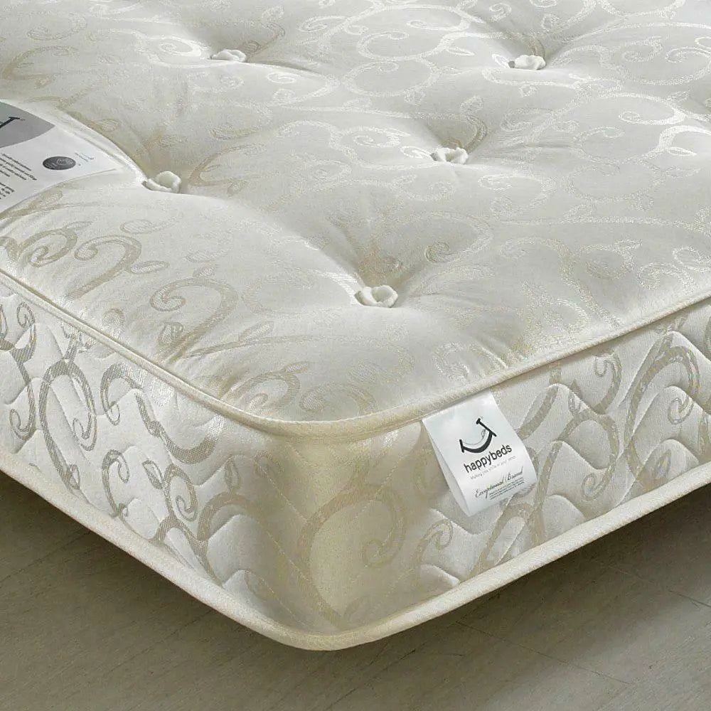 Compact Gold Tufted Orthopaedic Mattress Happy Beds