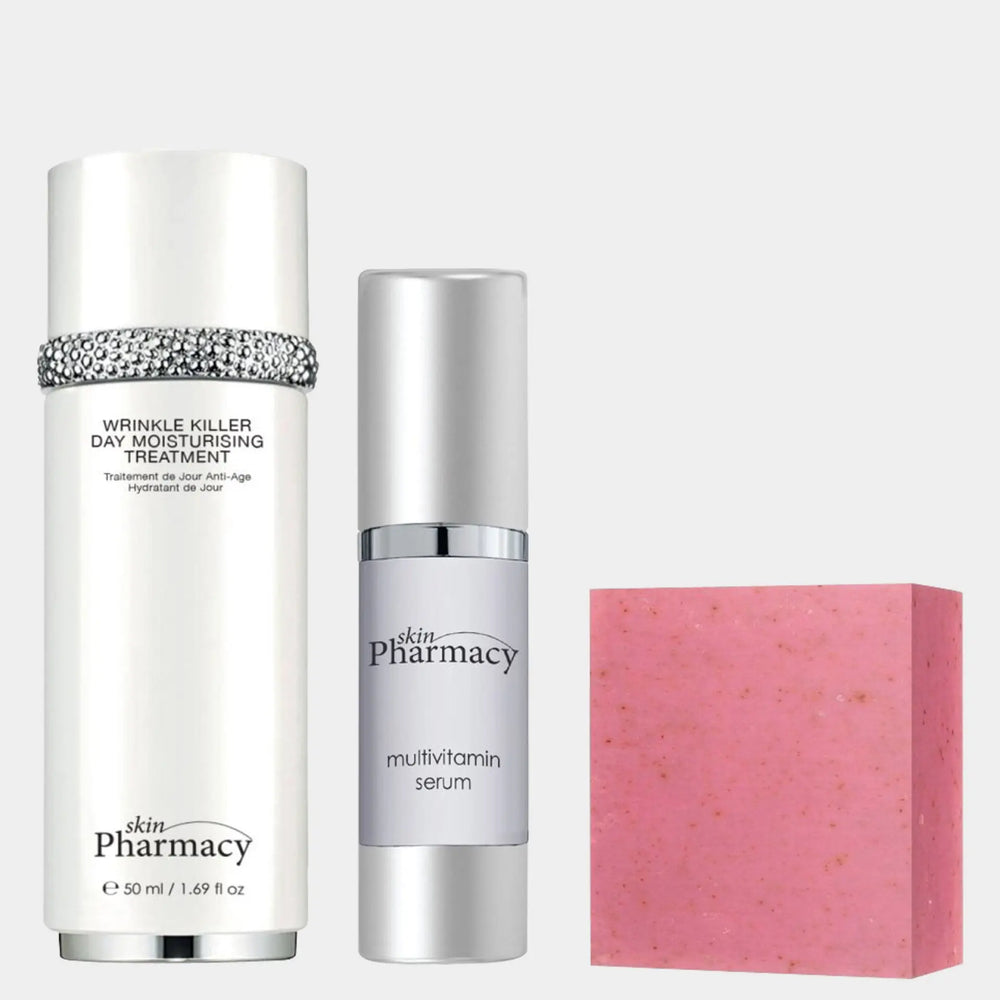 Complete Routine: Cleansing Soap, Serum and Day Moisturiser skinChemists