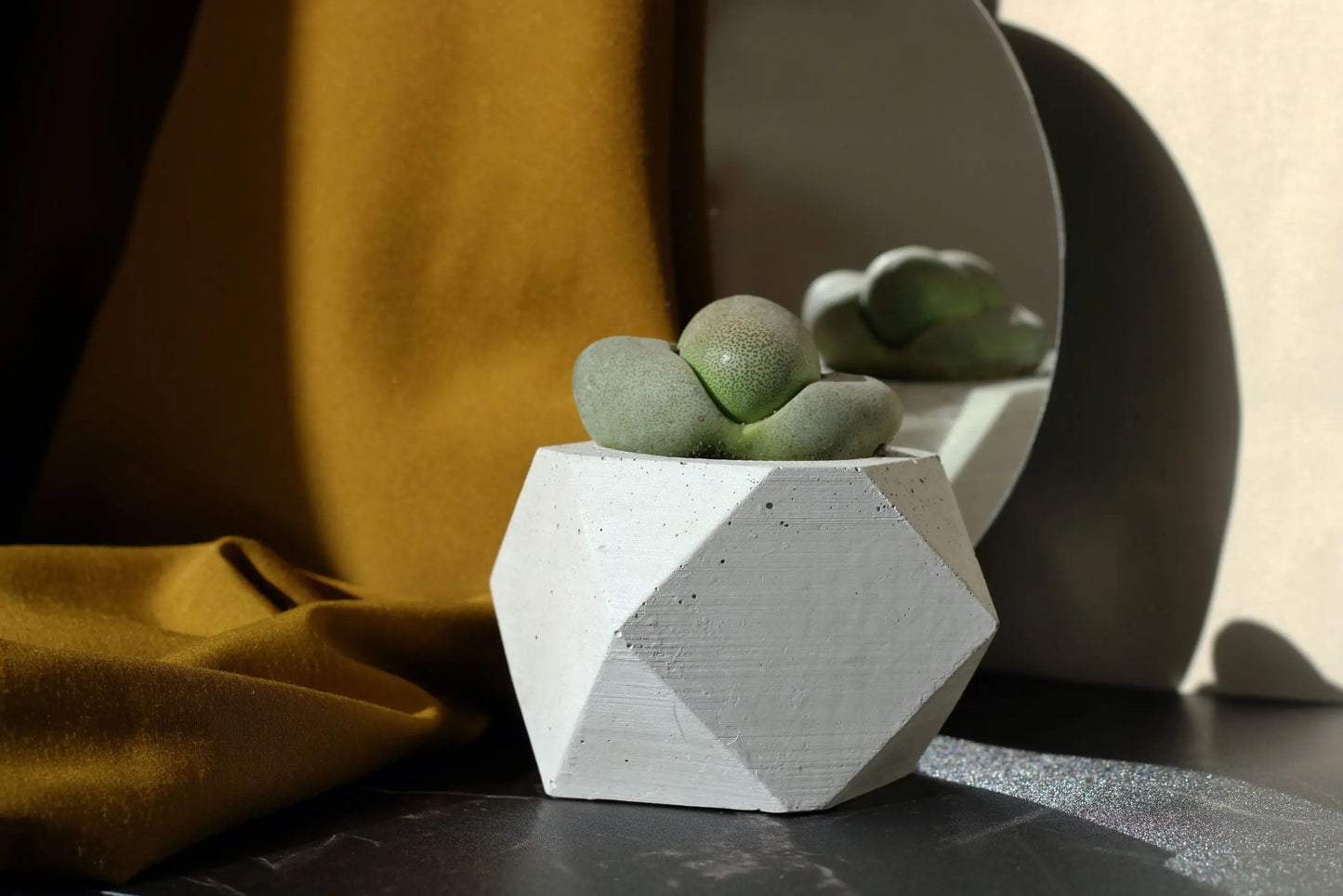 Concrete Polygonal Pot Gloria Home