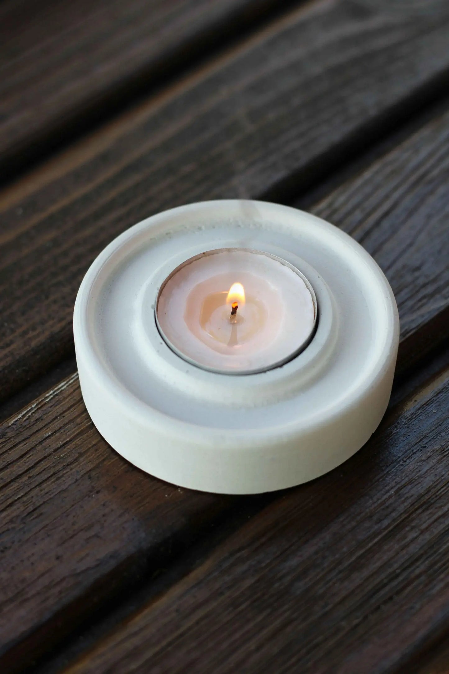 Concrete Single Tealight Holder Gloria Home