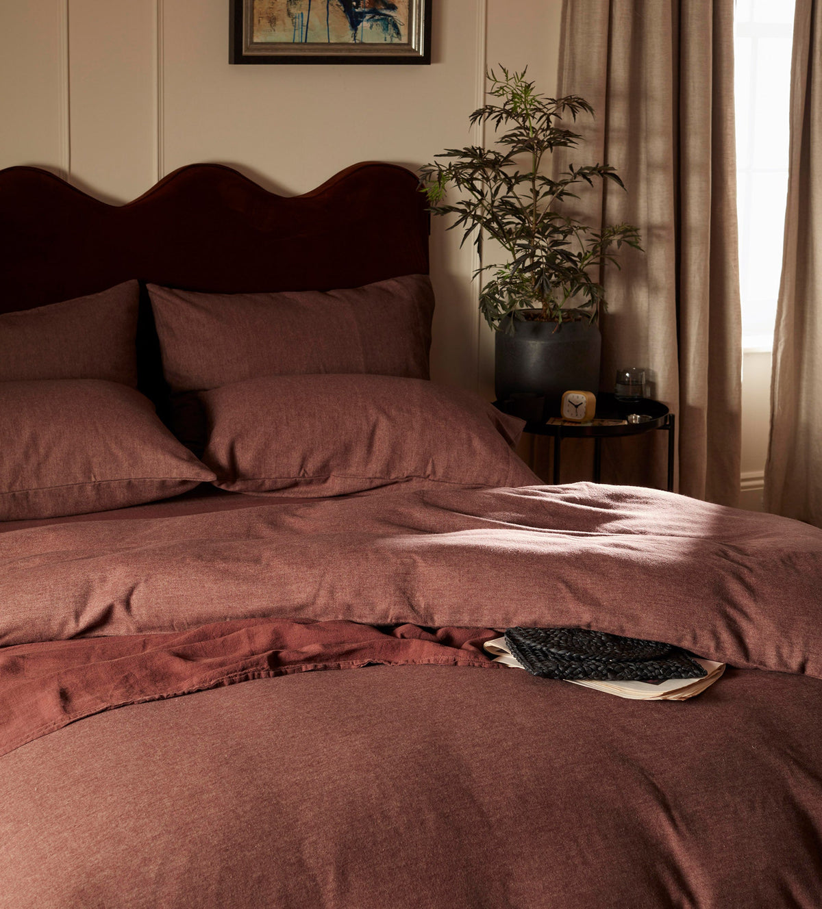Conker Henry Brushed 100% Organic Cotton Pillowcase - The Secret Linen Store