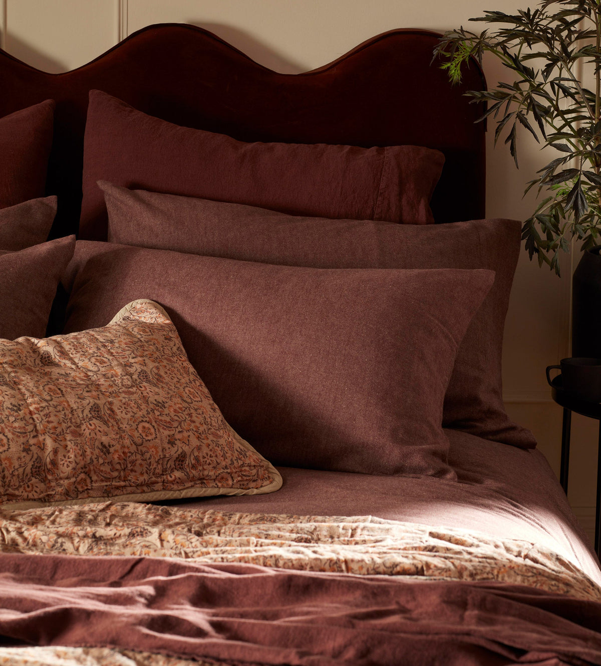 Conker Henry Brushed 100% Organic Cotton Pillowcase - The Secret Linen Store
