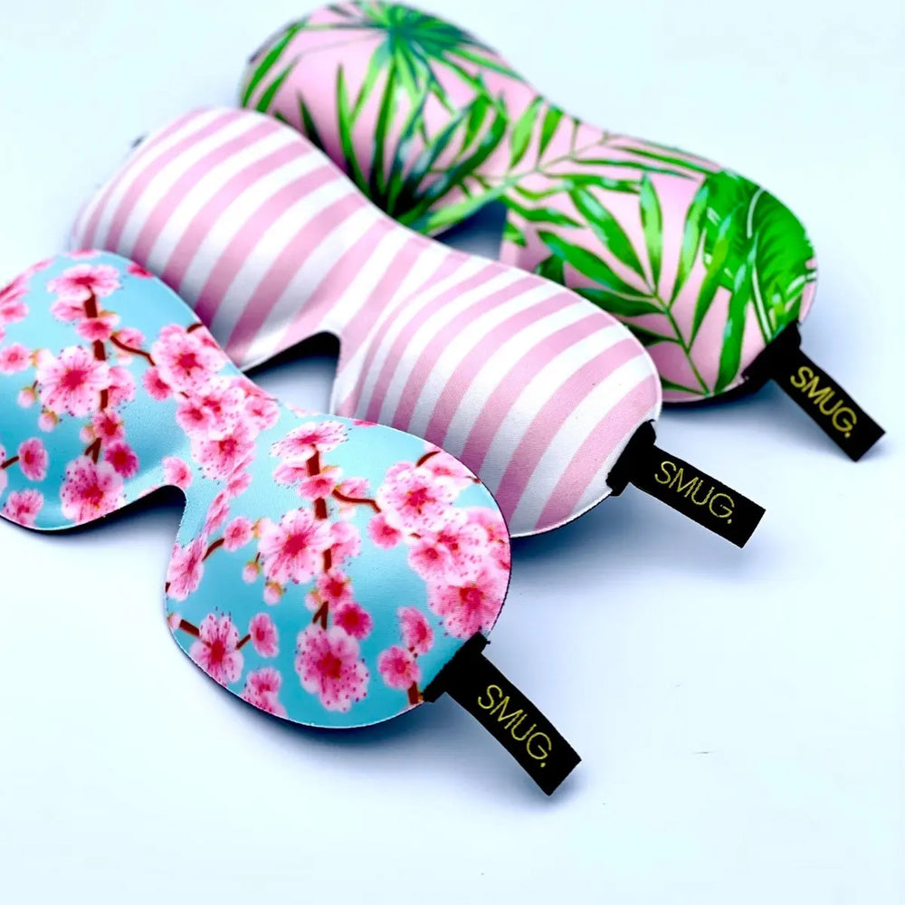 Contoured 3D Blackout Sleep Mask - Candy Shop Print SMUG