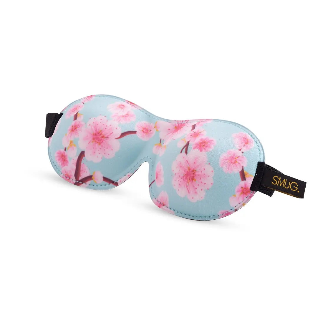 Contoured 3D Blackout Sleep Mask - Cherry Blossom Print SMUG