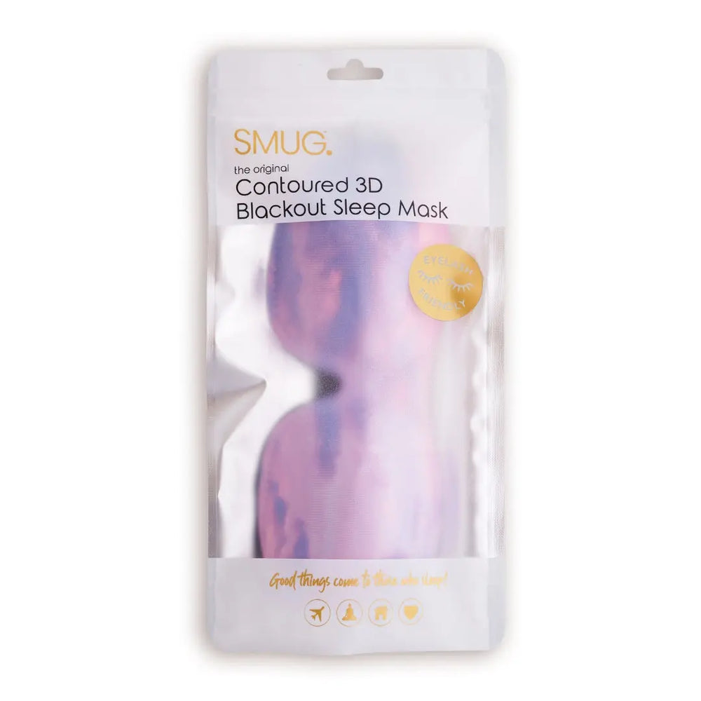 Contoured 3D Blackout Sleep Mask - Cloudy Sky SMUG