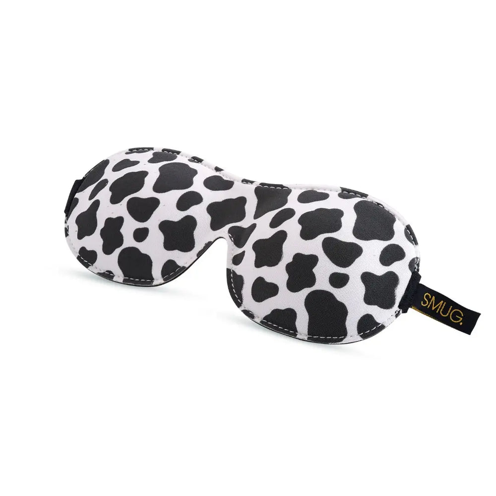 Contoured 3D Blackout Sleep Mask - Cow Print SMUG
