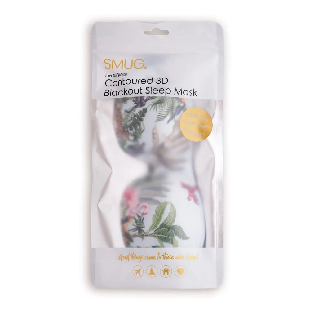 Contoured 3D Blackout Sleep Mask - Jungle Print SMUG