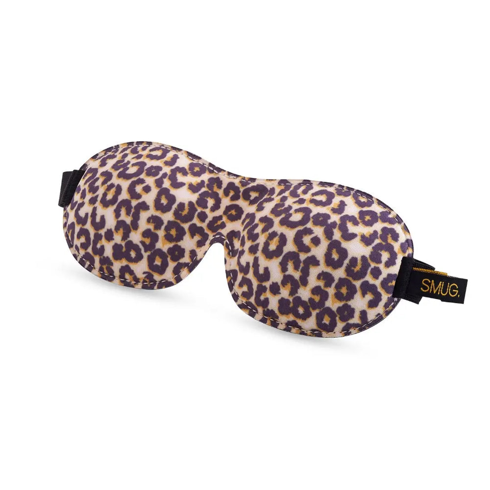Contoured 3D Blackout Sleep Mask - Leopard Print SMUG