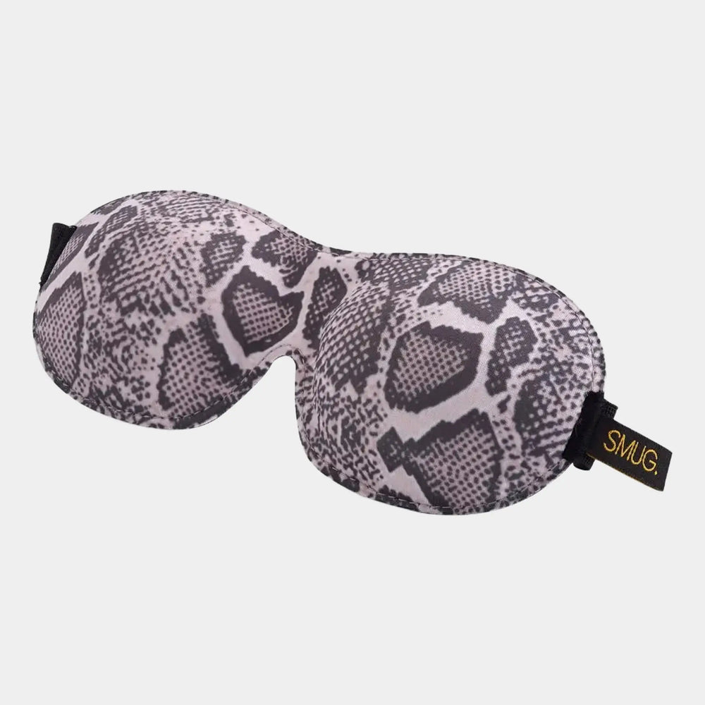 Contoured 3D Blackout Sleep Mask - Snake Print SMUG