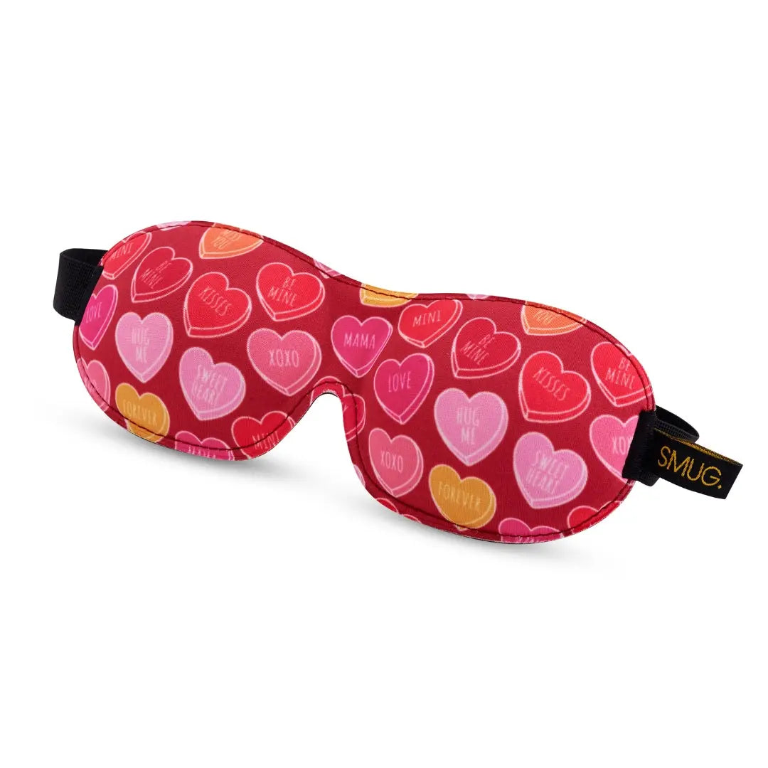 Contoured 3D Blackout Sleep Mask – Heart Sweets SMUG