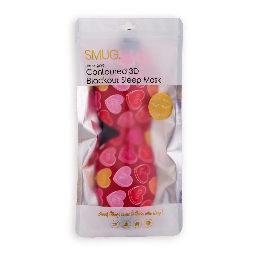 Contoured 3D Blackout Sleep Mask – Heart Sweets SMUG