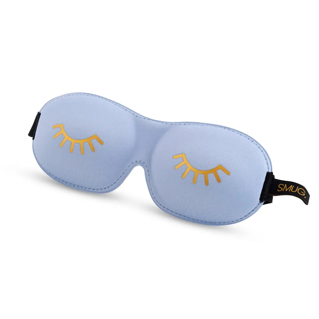 Contoured 3D Blackout Sleep Mask – Wink Baby Blue SMUG