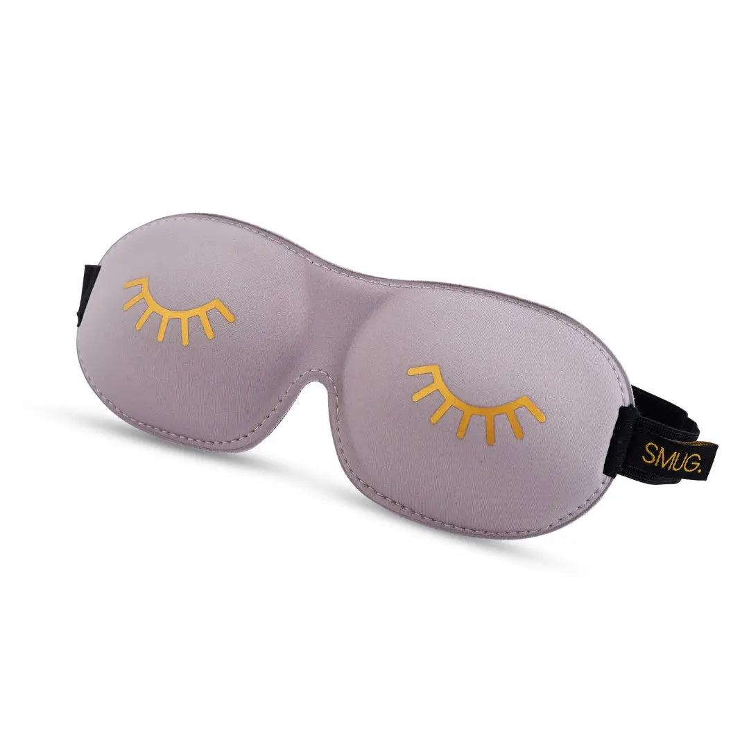 Contoured 3D Blackout Sleep Mask – Wink Grey SMUG