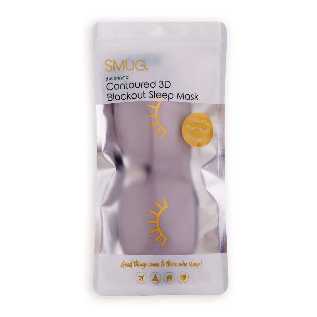Contoured 3D Blackout Sleep Mask – Wink Grey SMUG