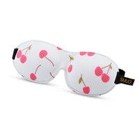 Contoured 3D Blackout Sleep Mask, Blue Cherries SMUG